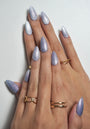 Lavender Fluted Glass