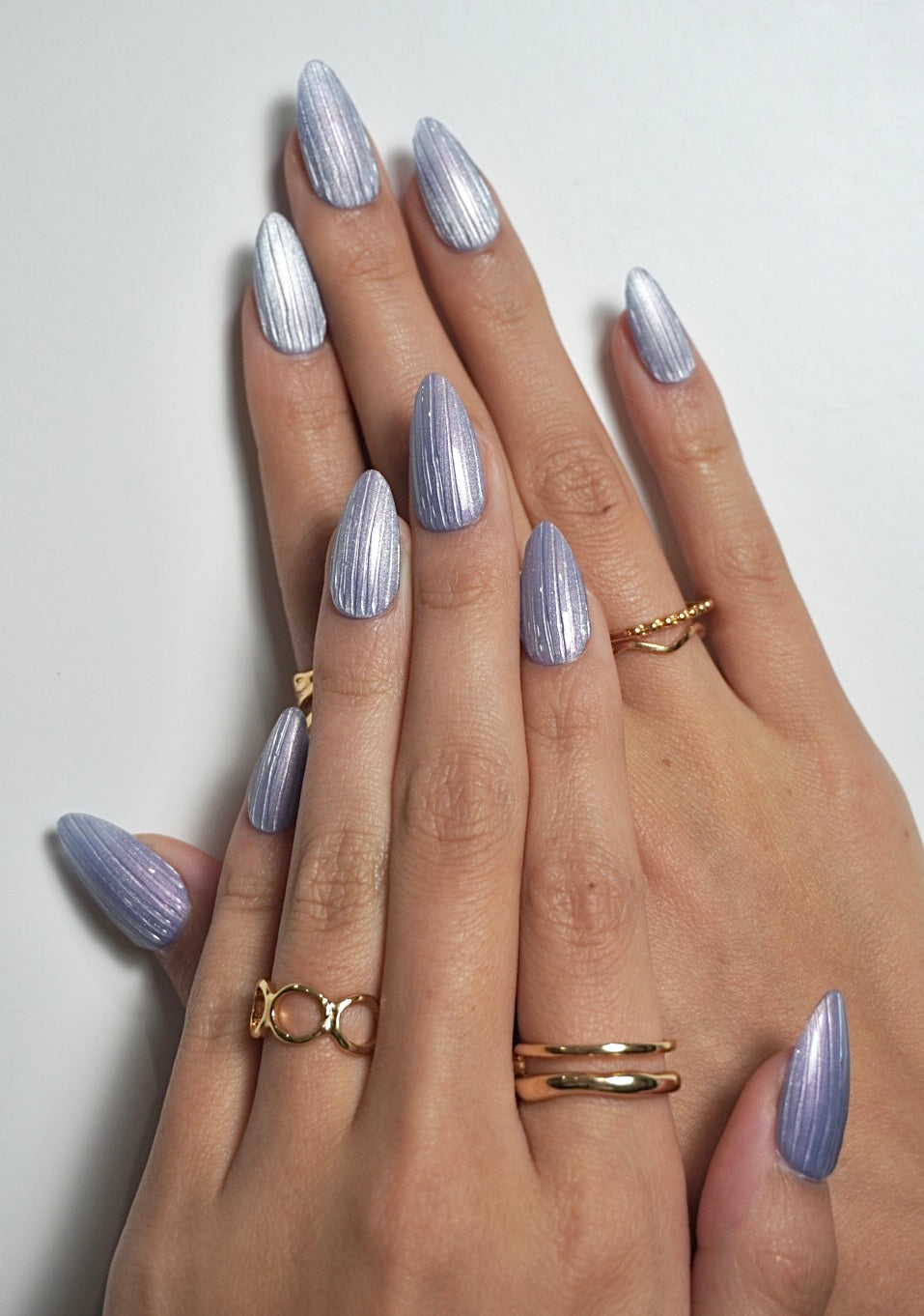 Lavender Fluted Glass