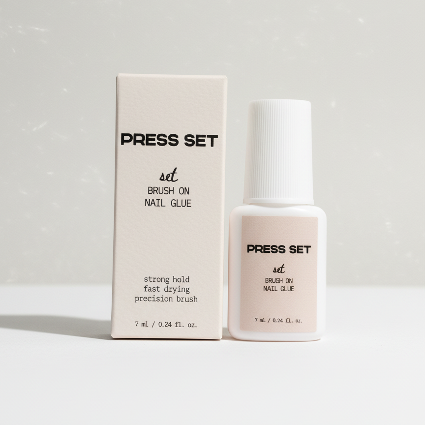 Set Brush On Nail Glue